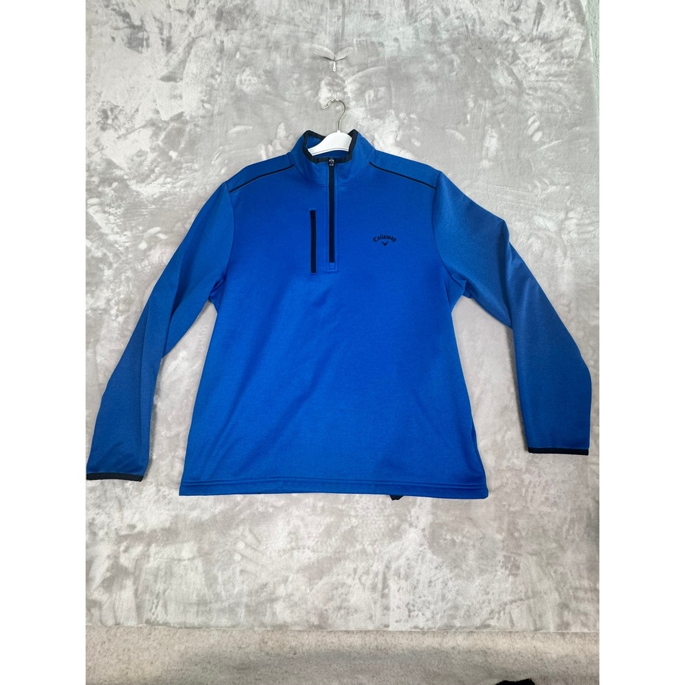 Callaway Golf Pullover 1/4 Zip‎ Blue Men's Medium Athletic Performance Top